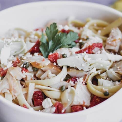 Mediterranean Chicken Pasta Salad A Life Delicious