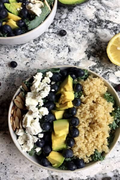 Blueberry, Avocado & Kale Superfood Salad