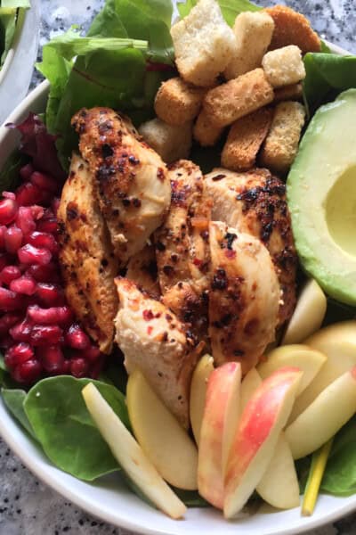 Honey Crisp Apple, Avocado & Pomegranate Fall Salad