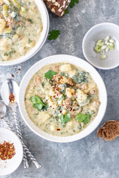 Creamy Potato, Sausage and Kale Soup - Blog-1