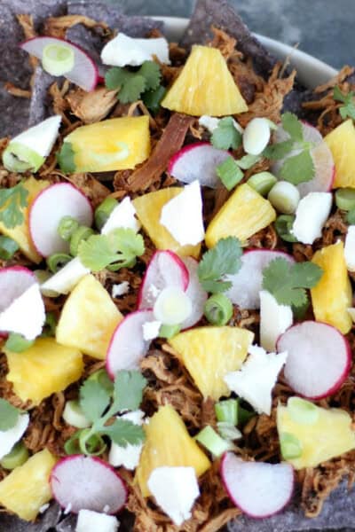 Chipotle Honey Chicken Nachos