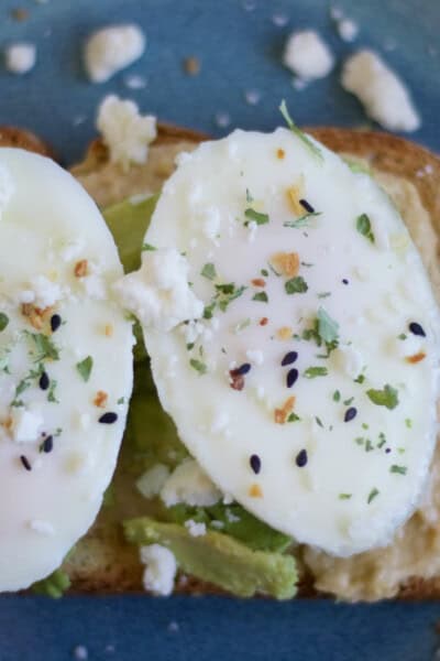 Roasted Garlic Hummus & Avocado Toast