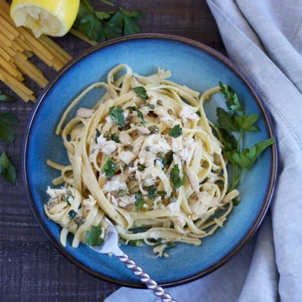 Tuna Pasta with Lemon and Capers (One Pot) A Life Delicious