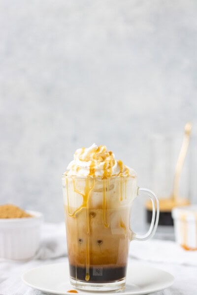 Iced Brown Sugar Caramel Latte