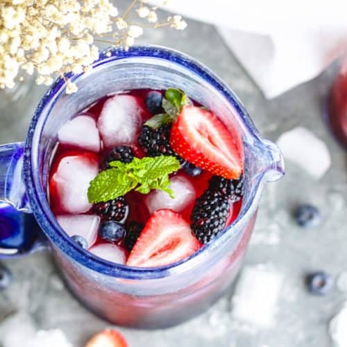 Sparkling Pomegranate Berry Punch A Life Delicious