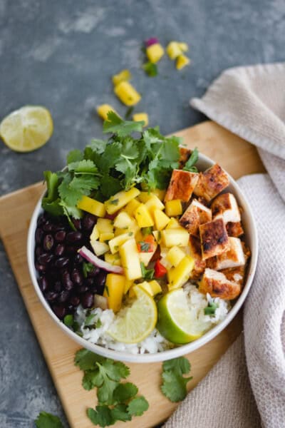 Chile Lime Chicken Burrito Bowls-1