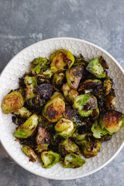 Charred Balsamic Brussels Sprouts-2