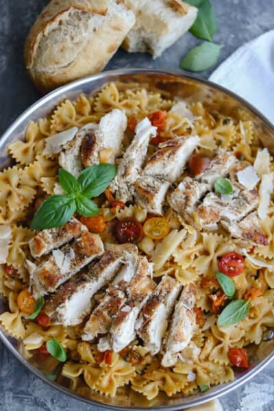 Tomato Basil Chicken Pasta-1