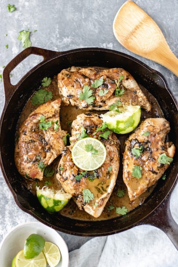 Creamy Coconut CilantroLime Chicken A Life Delicious