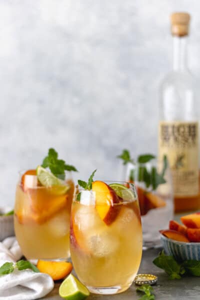 The Best Summer Peach Whiskey Mule - Blog-1