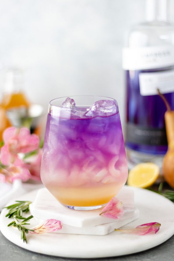 Empress PearRosemary Gin Cocktail A Life Delicious