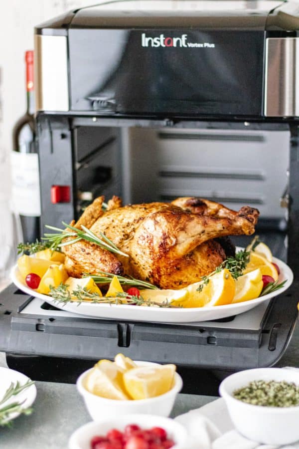 Fresh Herb-Garlic Roasted Chicken - A Life Delicious