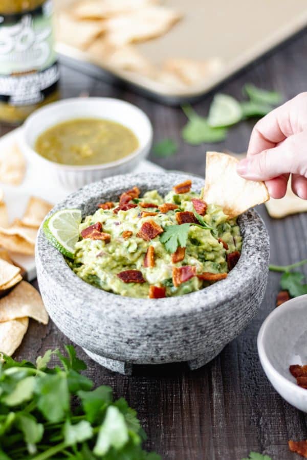 Loaded Tomatillo Salsa Guacamole A Life Delicious