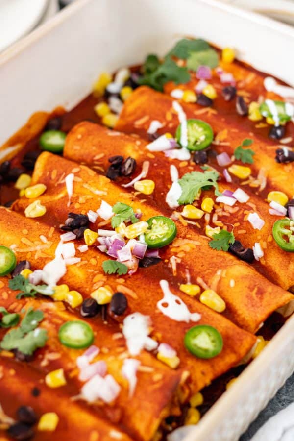 Easy Southwest Chicken Enchiladas A Life Delicious