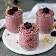 Roasted Strawberry Chia Pudding