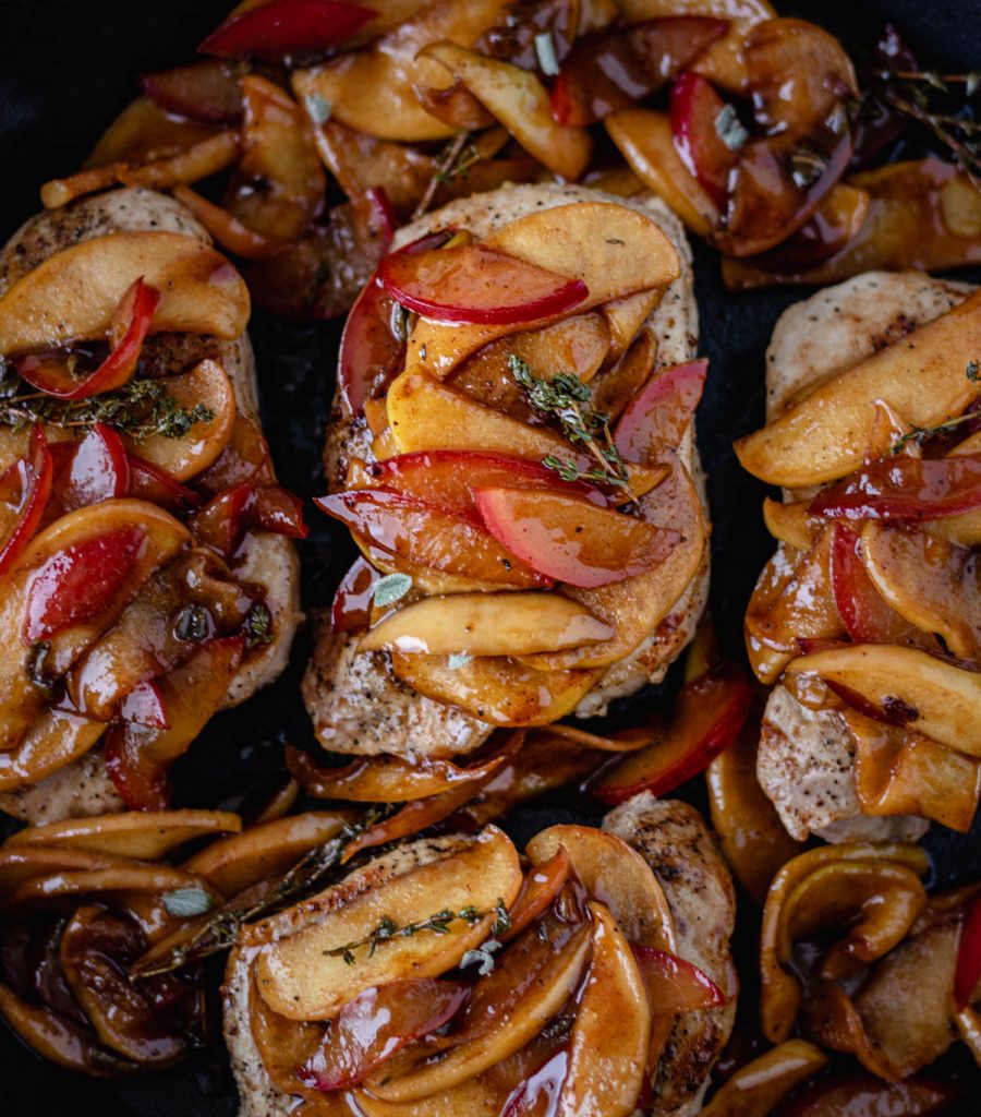 ApplePlum Pork Chops with Herbs A Life Delicious
